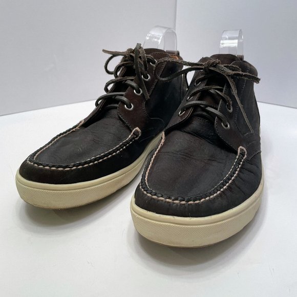 Peter Millar Dark Brown/Bison Leather Lace Up Midtown Chukka Sneaker Sz 10.5 main image 16